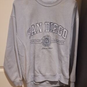 California Waves Gray Crew Neck Sweater